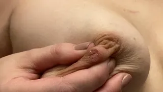 Dripping Milky Nipples - 60 fps Extreme Close-Up MILF NIPPLES