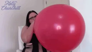 36" Balloon Blow To Pop Fail