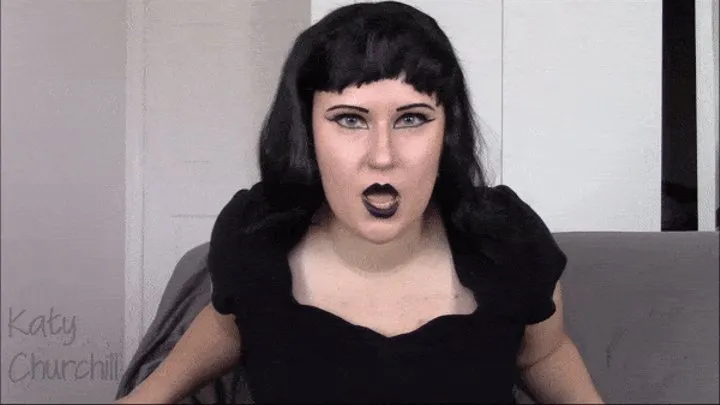 BBW Goth Girl Mocks Beta Boy