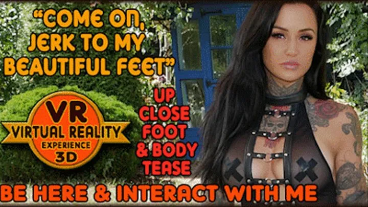 Jerk To My Feet - 180VR 3D Femdom