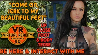 Jerk To My Feet - 180VR 3D Femdom