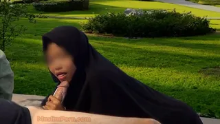 *Muslim Porn* Asian muslim teen 18+ sucks sperm from white cock version 3