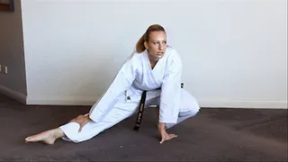 Black Belt Tamar Does her Kicks