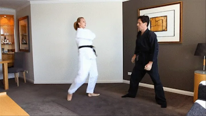 All Rounds Black Belt Tamar Defeats Peter