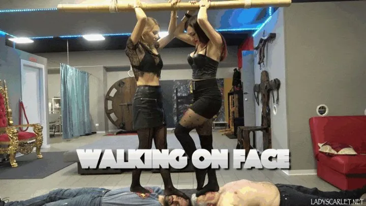 LADY SCARLET & GODDESS GABRIELLA - WALKING ON FACE