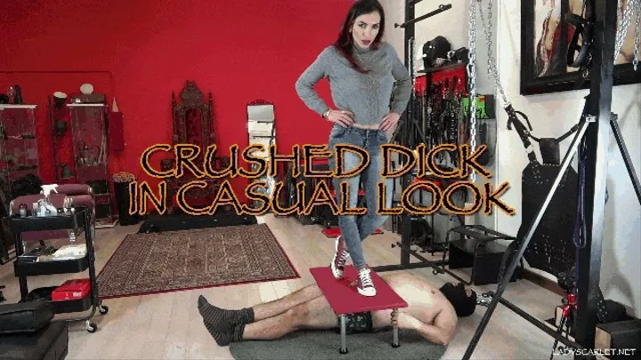 Lady Scarlet - Crushed dick in casual look