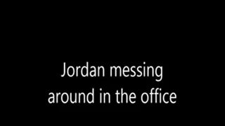 jordan messing around in the office