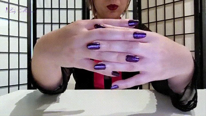 Sparkly Purple Nails