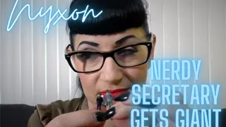 Nyxon Nerdy Secretary Gets Giant Revenge