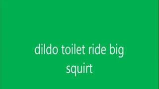 dildo toilet ride big squirt