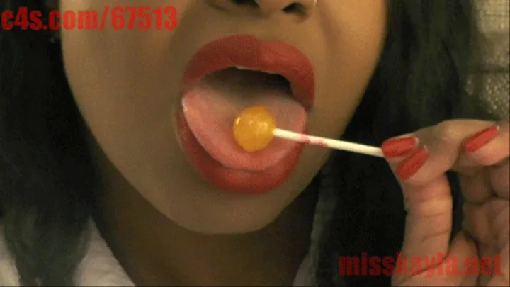 Lollipop Licking: Mouth Fetish POV