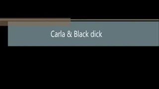 Carla and black huge dildo 3 min teaser