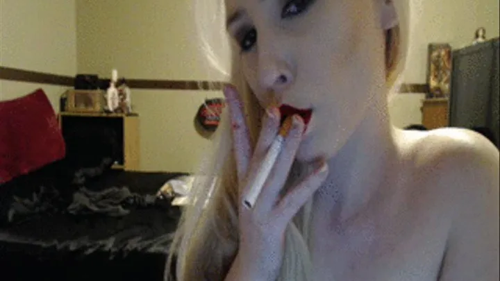 SmokingRedLipsOnCigarette00