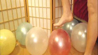 Balloon Popping with Feet