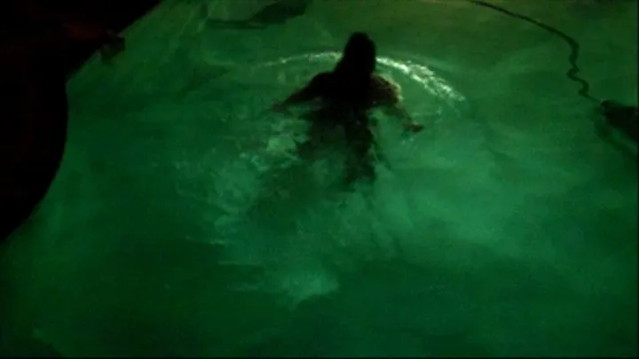 Swimming at night