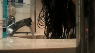 long hair wash