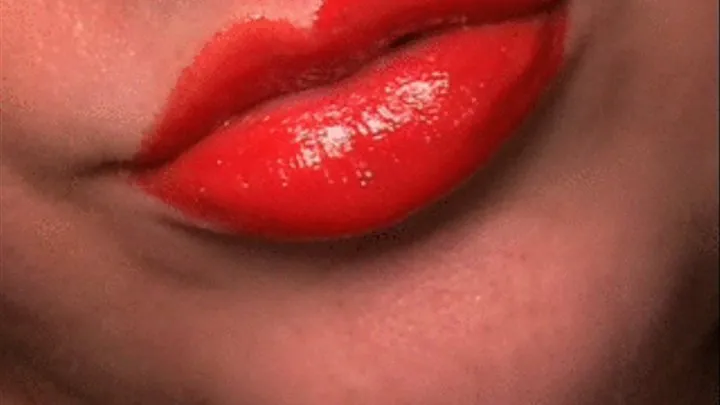 My red lips seduce you