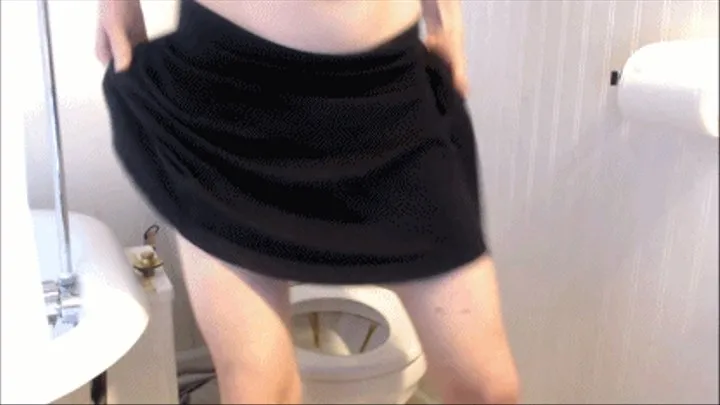 Pee in a Skirt Farting!