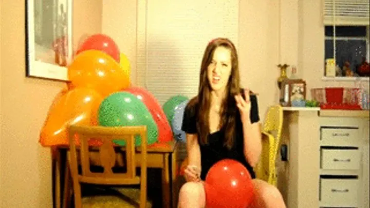 Popping Balloons With My Cig While Stripping