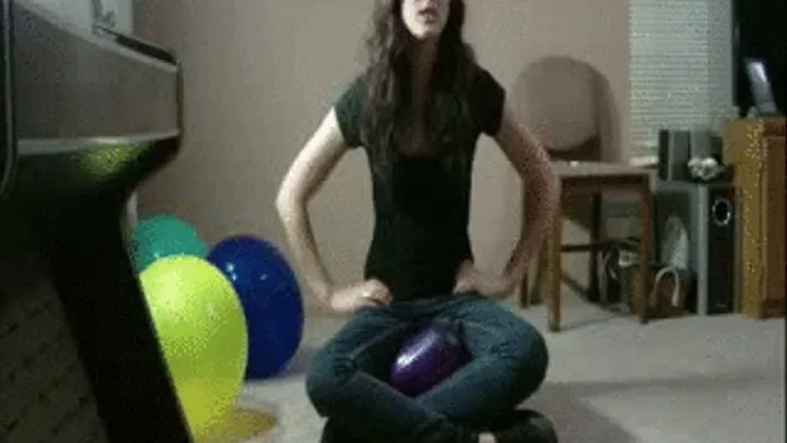 Grinding Balloons In Tight Jeans