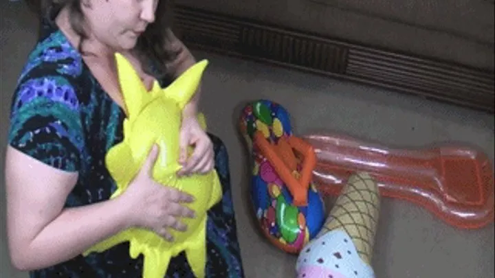 Angry Step-Mom Deflates Inflatable Toys