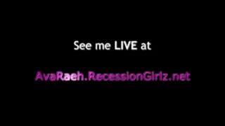 Anal #2 w/Glass Dildo - Full Video, AvaRaeh - Recession Girlz