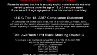 Private Black Stocking Double O - Full, AvaRaeh - Recession Girlz