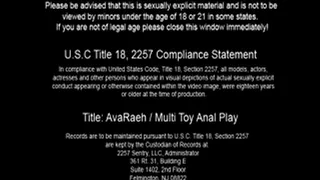 Multi Toy Anal Play - Full Video, AvaRaeh - Recession Girlz