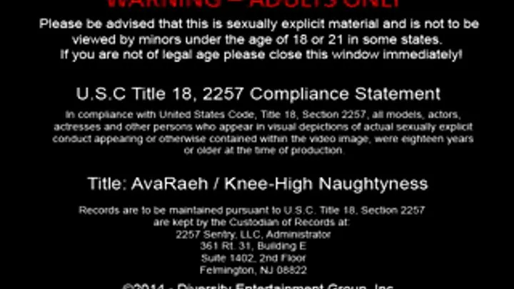 Knee High Naughtiness- Full, AvaRaeh - Recession Girlz