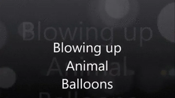 Blowing up Balloons