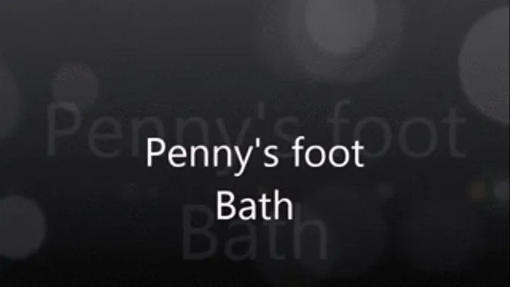 Penny Lee's Foot bath!