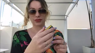 Penny Smoking on Holiday