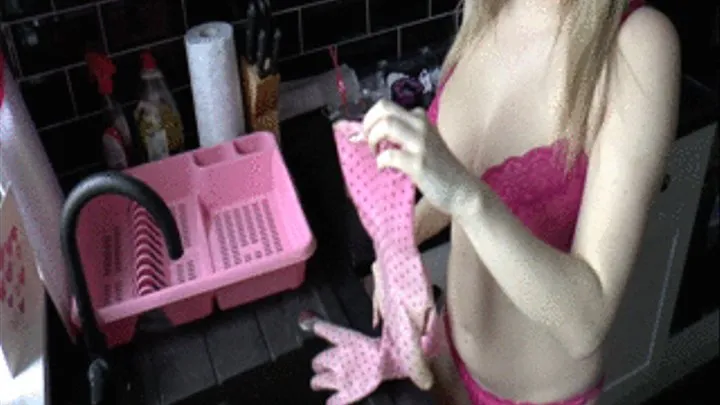 Pink Gloves and Underwear