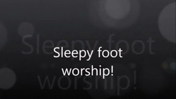 Tired foot worship