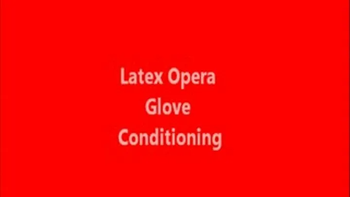 Latex Opera Glove Shine