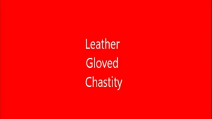 Leather Gloved Chastity Control