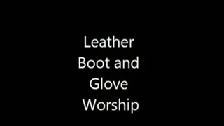 Black Leather Boot Worship