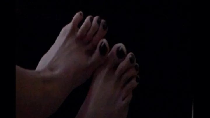 Gabby angular feet teasing close up