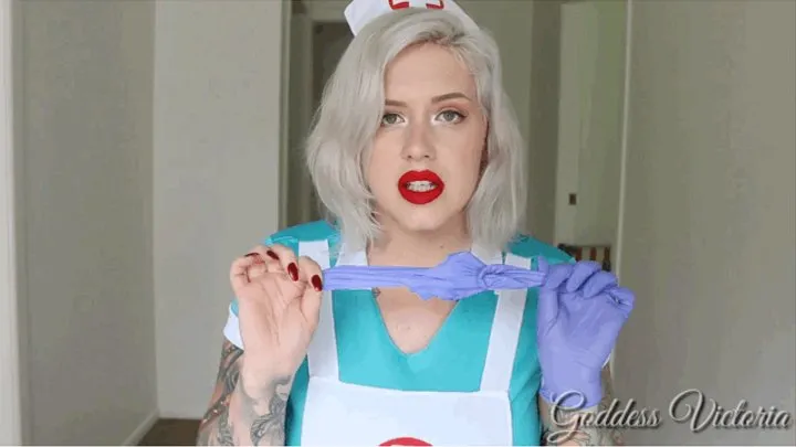 Jerk For Gloved Nurse