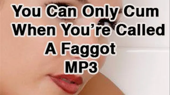 You Can Only Cum When You're Called A Faggot JOI MP3