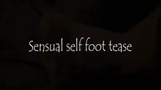 Sensual self foot tease