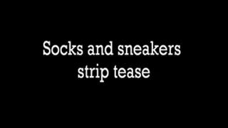 Sock and sneaker strip tease HD.