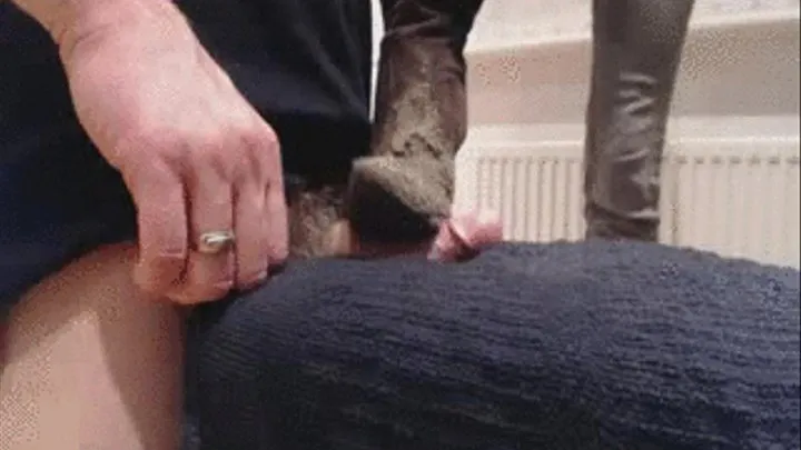 Cock Trample in Muddy Boots