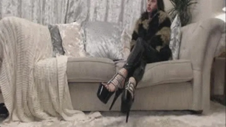 Relaxing in Fur and Heels