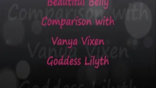 BBW Beautiful Belly Comparison: Vanay & Lilyth