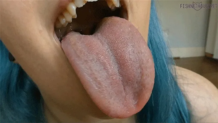 Tongue Flexing And Begging For Cum