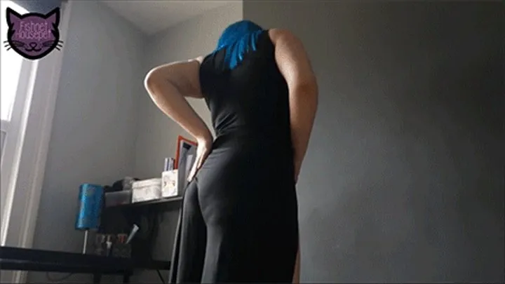 Spandex Dress Wedgie Tease