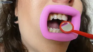 Close Up Pink Dental Exam