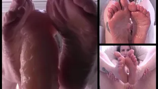 Foot Fetish Compilation - 3 Sexy Lick, Suck, Lotion, JOI Feet Videos