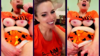 Halloween Pajama Masturbation